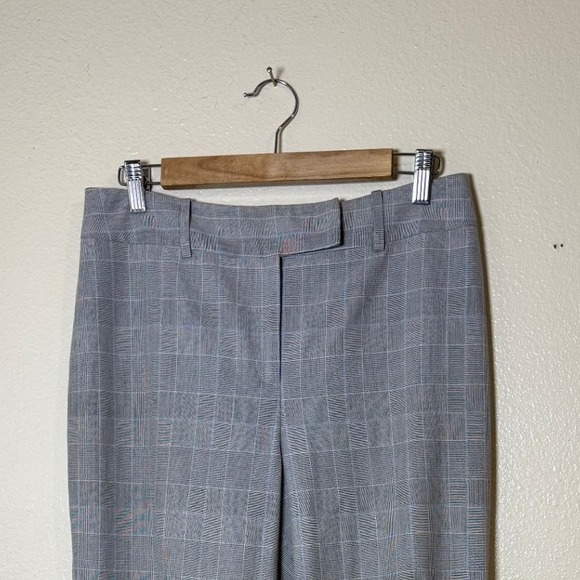 Vintage Casual‎ Corner Pants Women 8 Gray Plaid Stretch Career Bootcut Trousers - Picture 3 of 10